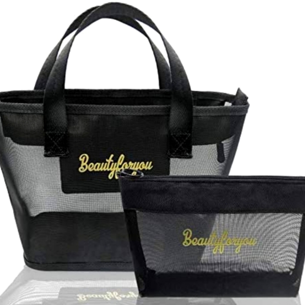 Wilnara "Beauty For You" Mesh Toiletry Bag Set